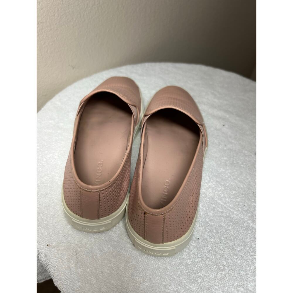 Vince Perforated Leather Blair Pink Sneaker Size 6.5 - Picture 9 of 11